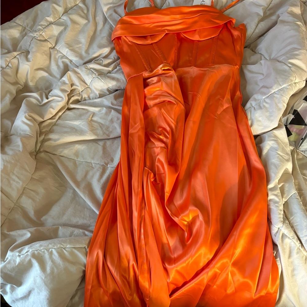 Maxi Orange Dress brand new